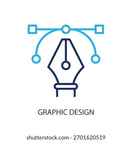 Grafische Design dünne Linie Symbole. Original Vektorgrafik.
