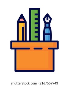 icono de herramientas de diseño gráfico aislado
