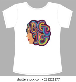 Graphic design for t-shirt. Vector illustrations