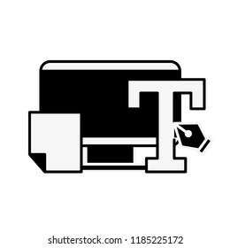 graphic design type tool fountain pen paper