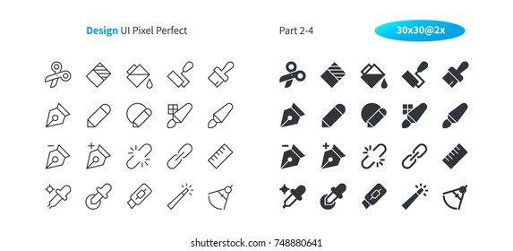 Graphic Design UI Pixel Perfect Well-crafted Vector Thin Line And Solid Icons 30 2x Grid for Web Graphics and Apps. Simple Minimal Pictogram Part 2-4