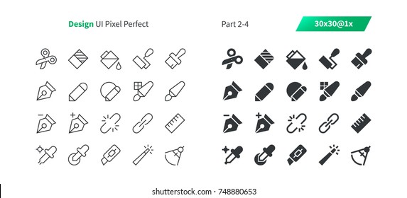 Graphic Design UI Pixel Perfect Well-crafted Vector Thin Line And Solid Icons 30 1x Grid for Web Graphics and Apps. Simple Minimal Pictogram Part 2-4