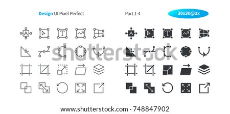 Graphic Design UI Pixel Perfect Well-crafted Vector Thin Line And Solid Icons 30 2x Grid for Web Graphics and Apps. Simple Minimal Pictogram Part 1-4