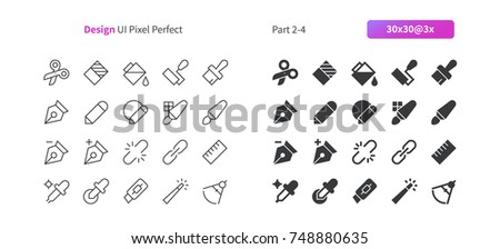 Graphic Design UI Pixel Perfect Well-crafted Vector Thin Line And Solid Icons 30 3x Grid for Web Graphics and Apps. Simple Minimal Pictogram Part 2-4