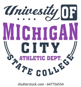 Graphic design university of michigan for t-shirts