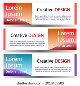 Grafikdesign des Vektorbanners für die Werbung