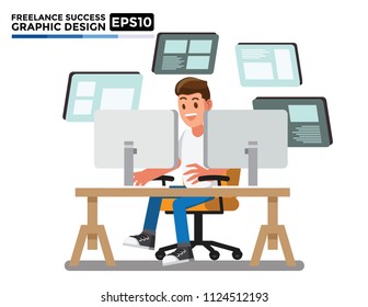 Graphic design vector, Cartoon character