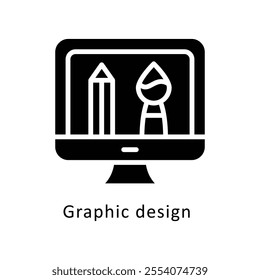 Graphic design vector Glyph Cricle Icon.Eps file 10
