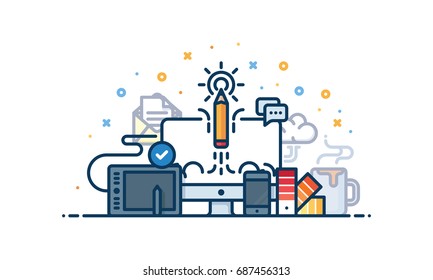 Graphic design vector illustration 