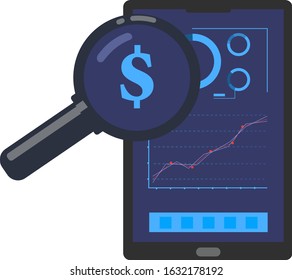 graphic design vector illustration of forex trading