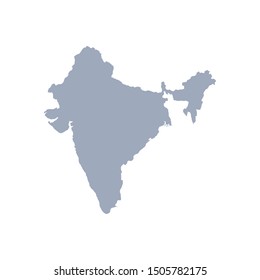 graphic design vector map of india - Vector