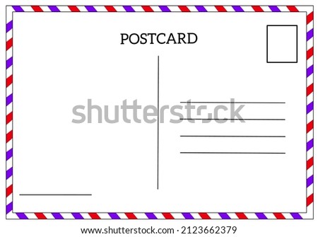 graphic design. vector postcard with white paper texture and blank area.