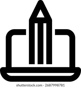 Graphic Design, Visual Design, Computer Design Outline Icon