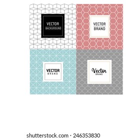 Graphic design wallpaper pattern with labels