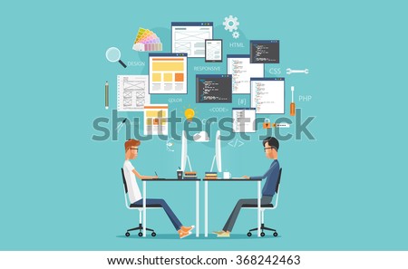 graphic design and  web  developer working on workplace.  develop for website and application.programming.business character.programmer.web creative design .web coding
