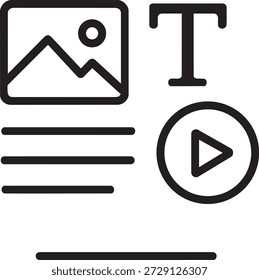 Symbolvektor für Weblayout-Seiten für Grafikdesign
