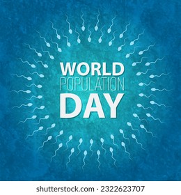 Graphic design for world population day