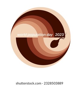 Graphic design for world population day
