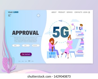 Graphic designer, artist - draws on the tablet, flat style. Landing Page Template