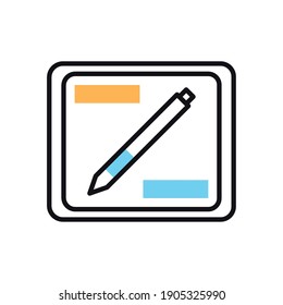 diseño de ilustraciones vectoriales electrónicas para tarjetas de diseñador gráfico y dispositivos de lápiz
