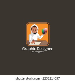 Graphic designer i can design it vector mascot logo template.