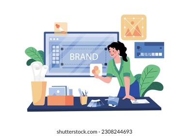 Graphic designer creating SEO-friendly images for a website.