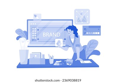 Diseñador gráfico creando imágenes de sitios web amigables con SEO.