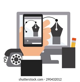 graphic designer design, vector illustration eps10 graphic 