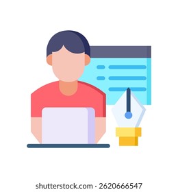 Ícone de Designer Gráfico Ilustração de Vetor Simples