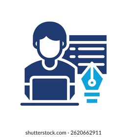 Graphic Designer Icon Mixed Vector Illustration