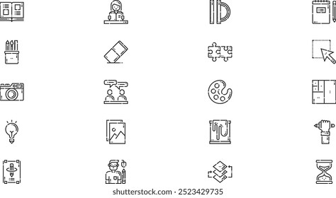Graphic designer icons High-Quality Vector Icons Collection with Editable Stroke. Ideal for Professional and Creative Projects.
