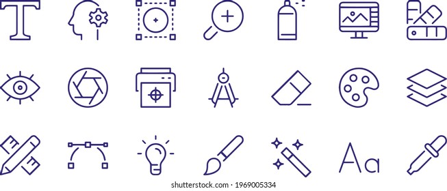 Graphic Designer Icons vector design 