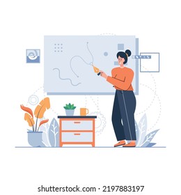 The Graphic Designer illustration concept	

