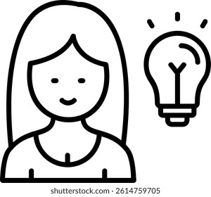 Graphic Designer Line Vector Icon Design