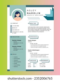Graphic Designer Professional CV Resume