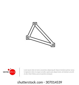 Graphic designer Shape Icon - Vector Illustration - Flat pictogram icon