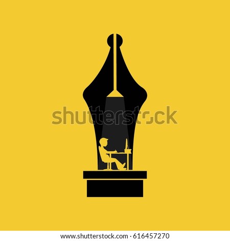 Graphic Designer Work Hard Silhouette