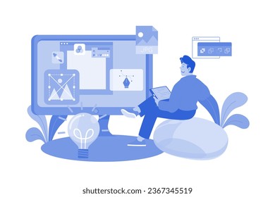 Graphic designers create visual content for campaigns.