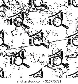 Graphic details pattern, grunge, black image on white background