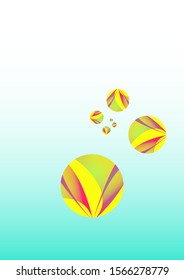 graphic dew drops background in pop yellow blue shades