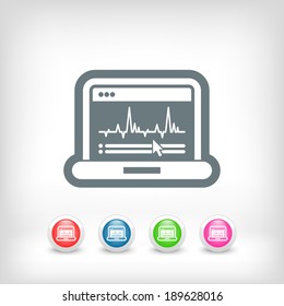 Graphic diagram computer icon
