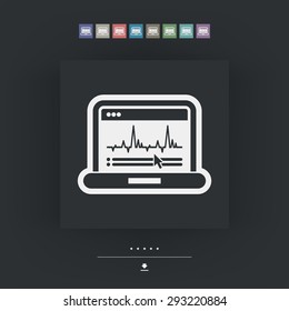Graphic diagram computer icon