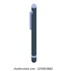 Graphic digital pen icon isometric vector. Sign tablet. Hand pencil