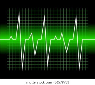Graphic of digital sound wave. Abstract musical inspired graphical background image with peaks.