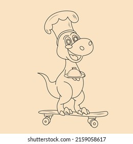 graphic dinosaur silhouette vector design