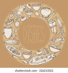 Graphic Dishes set