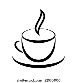 1,321 Coffee cup stencil Images, Stock Photos & Vectors | Shutterstock