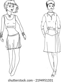 Grafik-Girls, Vektorgrafik-Hintergrund