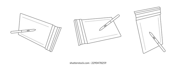Graphic Drawing Tablet  vector, Graphic Drawing Tablet  line design and icon, logo design brand designer sketch graphic drawing creative creativity 