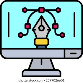 Graphic editor Line vector Icon Design